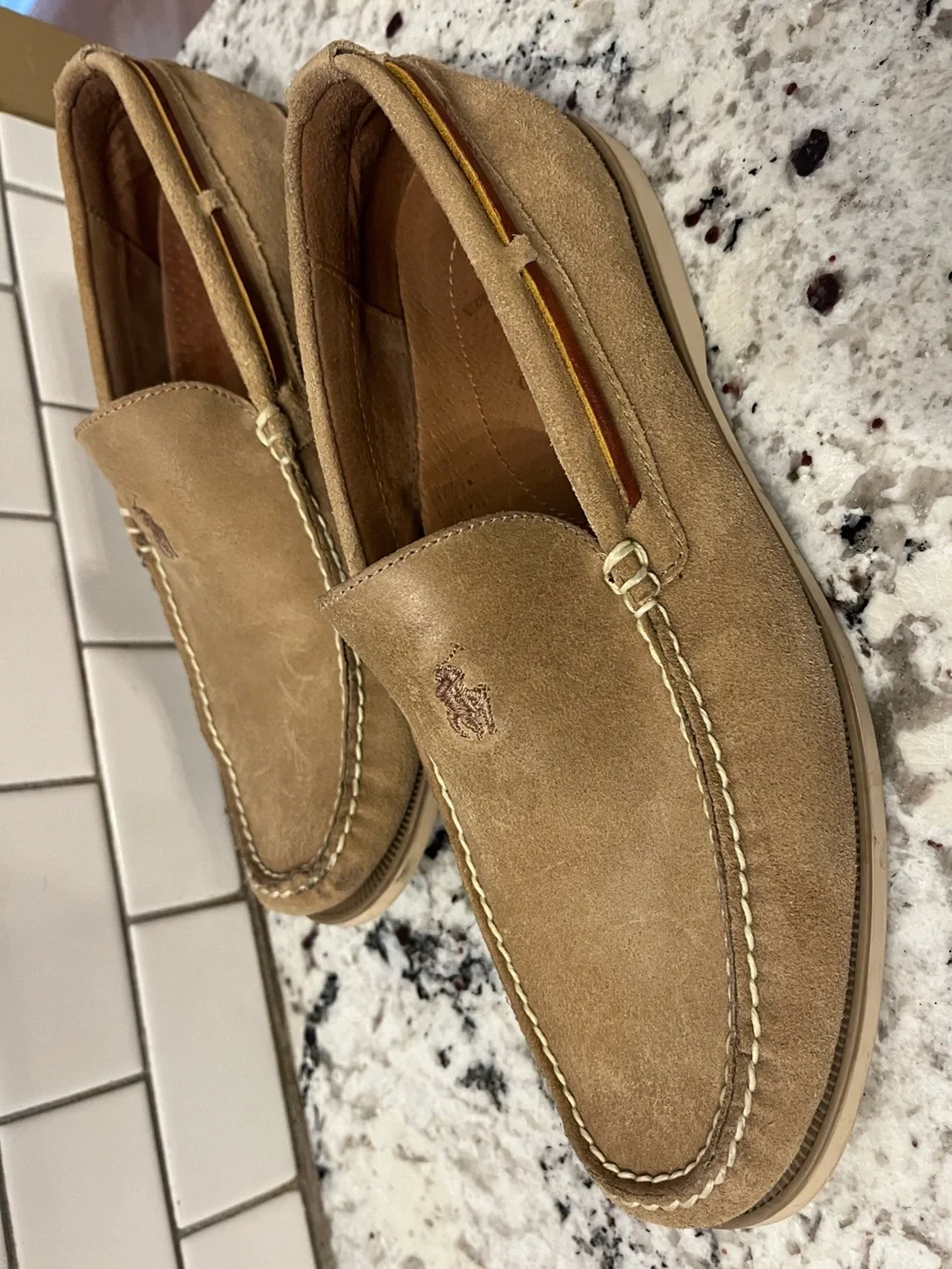 Polo Ralph Lauren tan suede